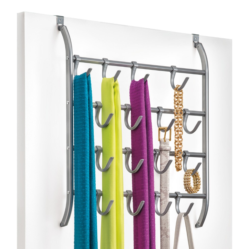 144212 Over Door Accessory Organizer Platinum - Lynk Inc