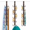 144511 Over Door Accessory Hanger Vertical 12 Hook Bronze - Image 2