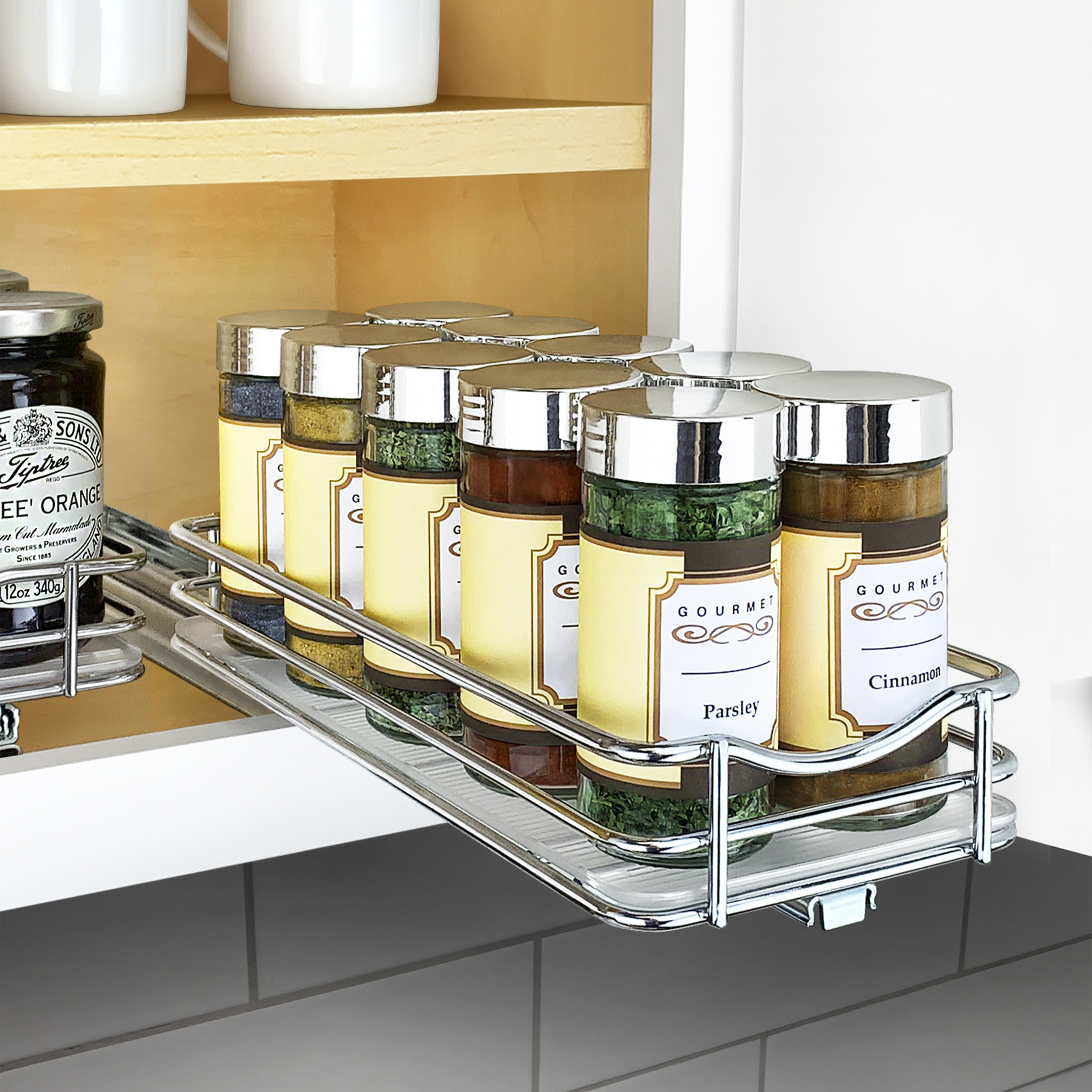 Pull Out Spice Rack Cabinet Drawer