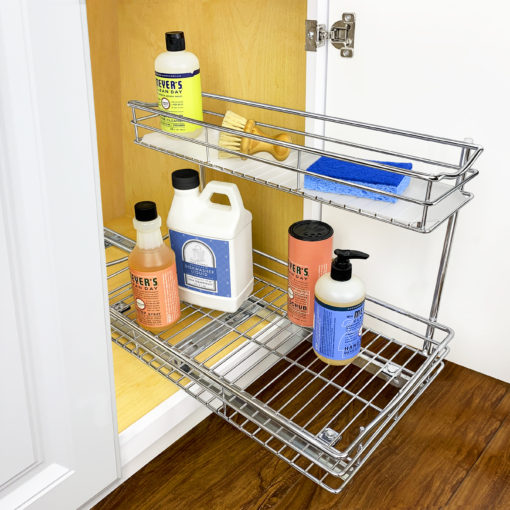  Pull out Cabinet Organizer, 21Deep, Slide out Drawers