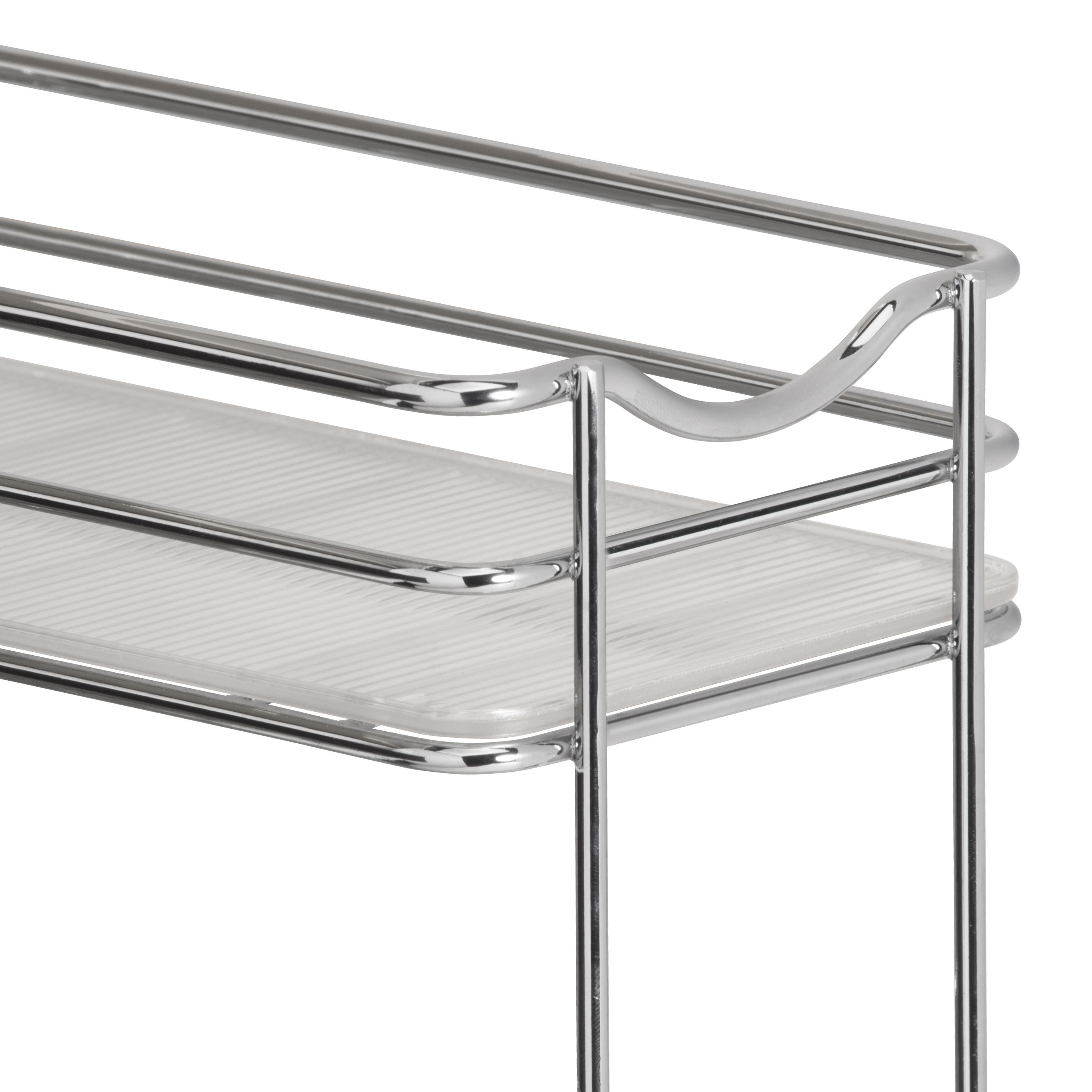 Lynk Professional 11 x 18 Slide Out Double Shelf - Pull Out Two Tier Sliding Under Cabinet Organizer