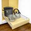 421421 Single Tier - Slide Out Wood Cabinet Organizer 14" Wide x 21" Deep - Image 3