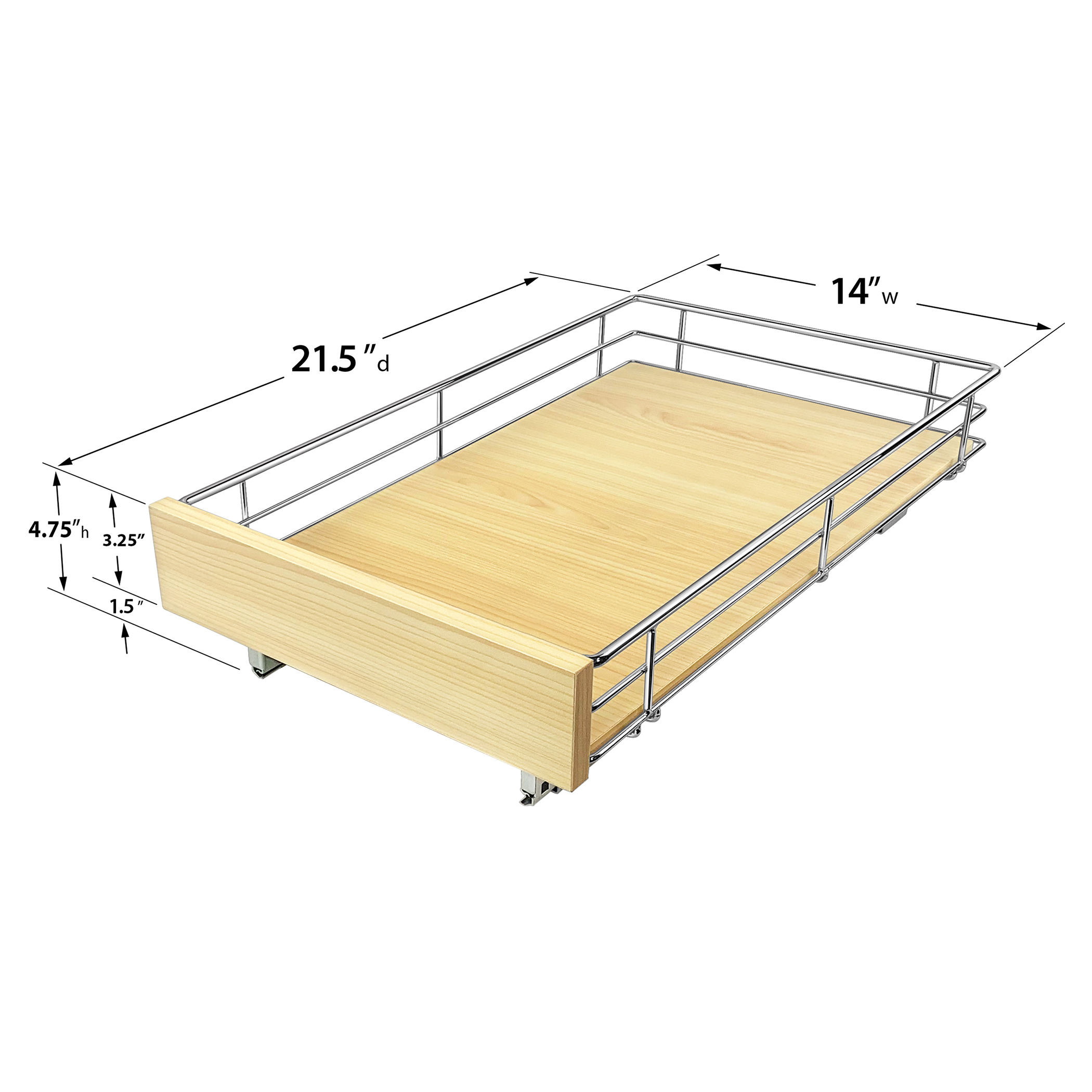 430422 Professional Roll Out Spice Organizer Two Tier - Lynk Inc