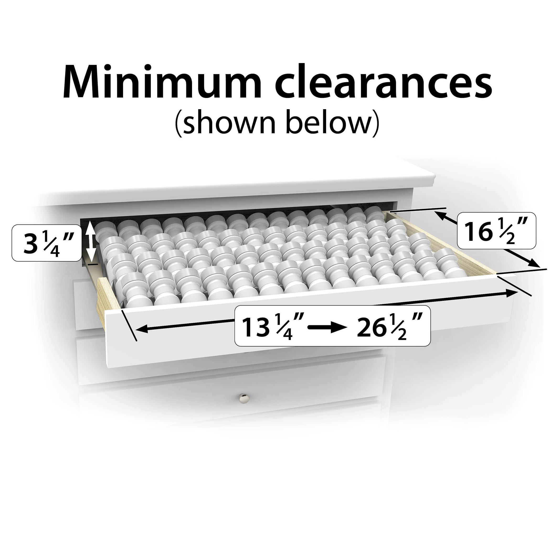 4304142PK Expandable Spice Rack Tray Insert Drawer Organizer