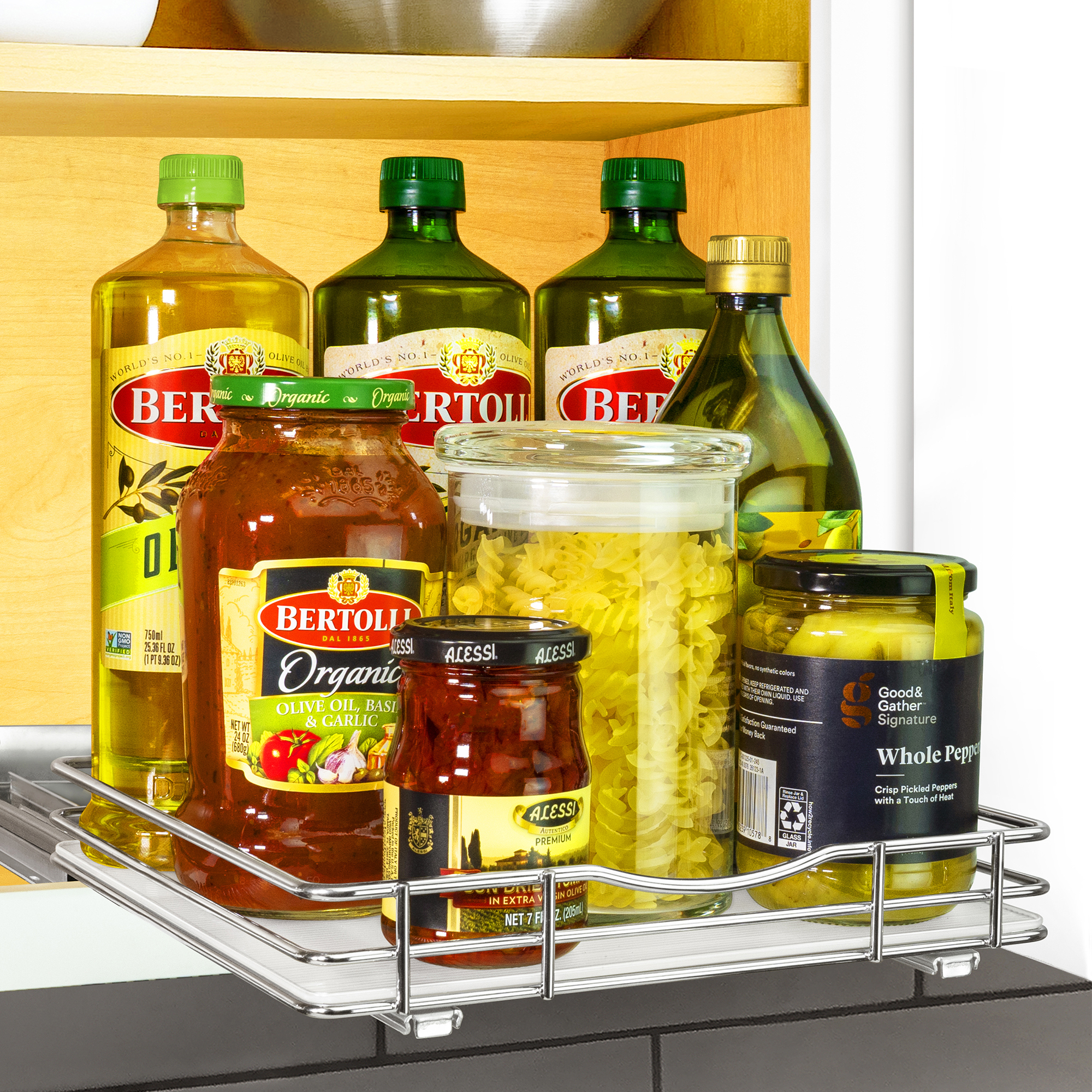 Lynk Professional 8 Wide Slide Out Spice Rack Upper Cabinet